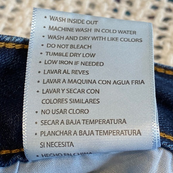 KanCan Hi Rise Supper Skinny Button Fly Dark Wash Jeans Size 15/31 x 30” - Picture 6 of 15